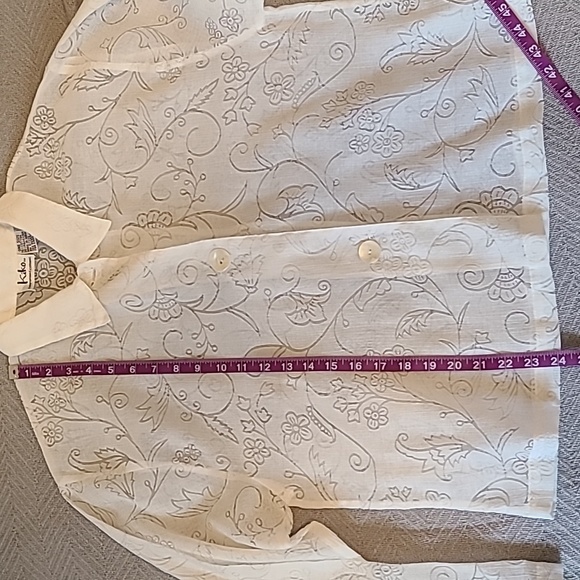 Kiko white floral sheer blouse - Picture 7 of 7